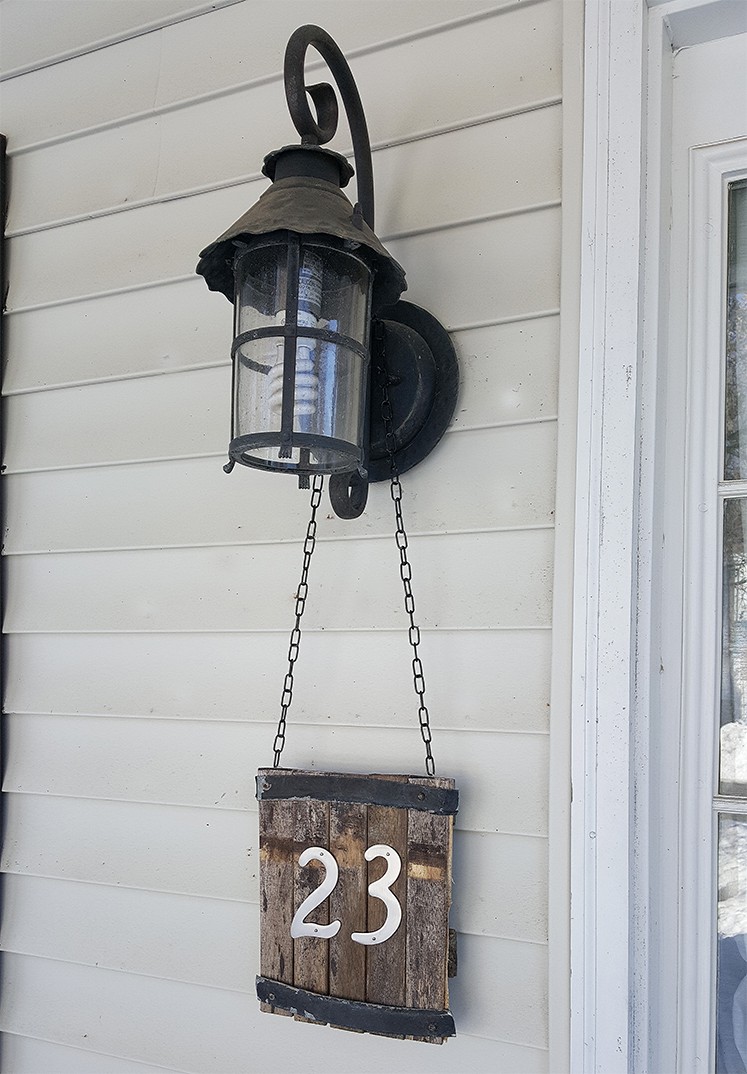 Rustic House Number Sign The Honeycomb Home