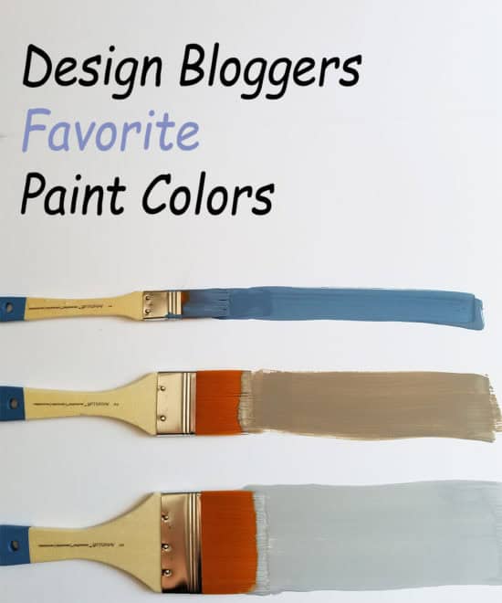 Design Bloggers share their favorite paint colors