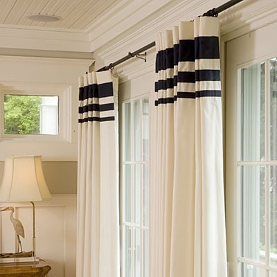 how to add detail to your curtains without sewing - spring refresh