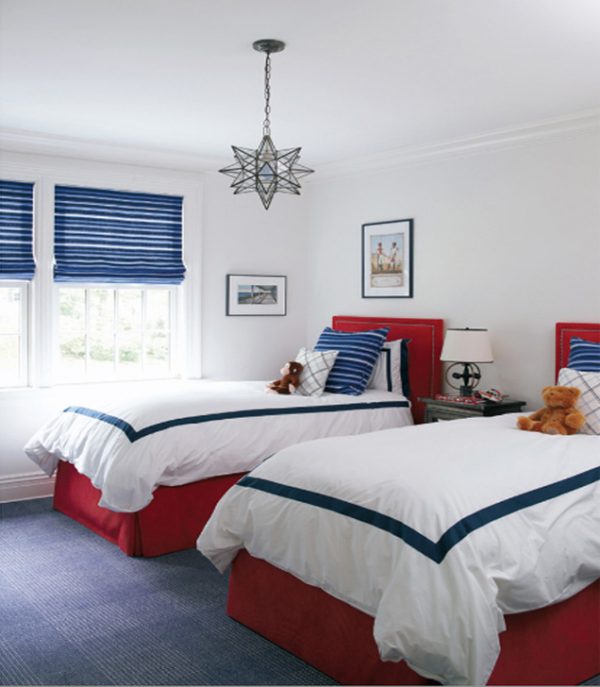 Red, White, and Blue rooms