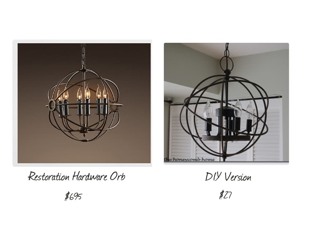 restoration hardware orb light