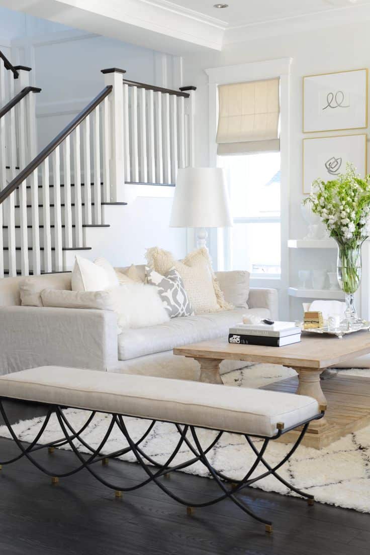 beautiful and bright entry way - white interiors