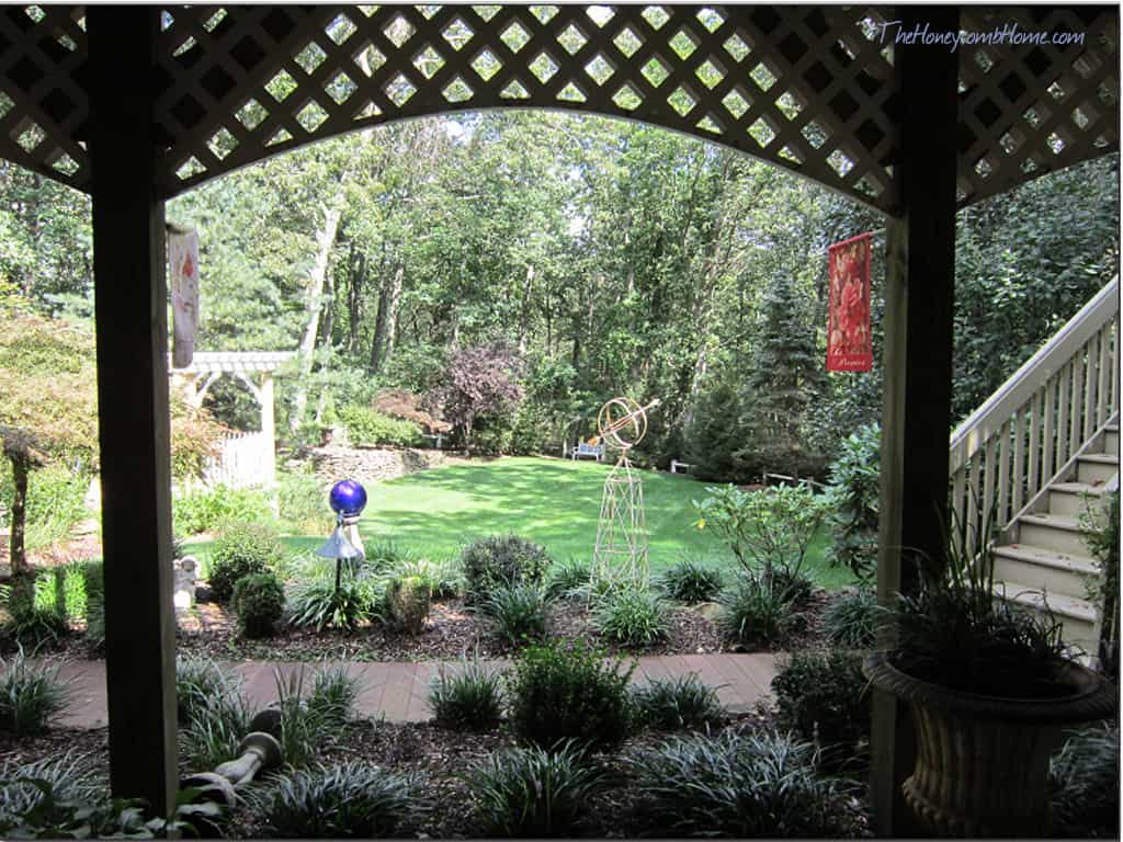 framed garden view