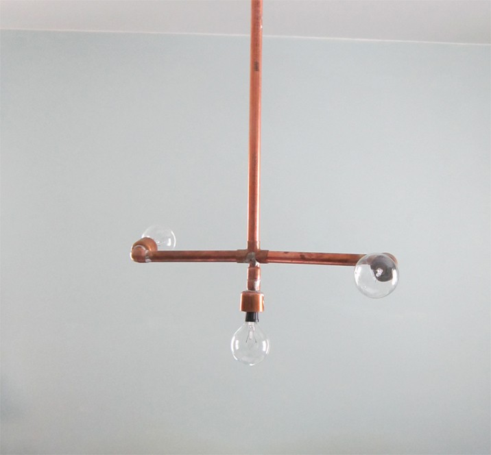 DIY Copper Light fixture