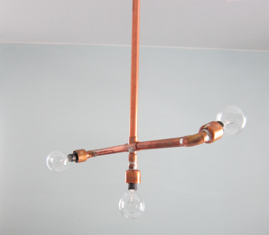 DIY Copper Light fixture