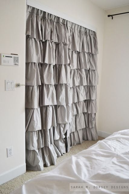 Closet Doors   Curtain Instead Of Doors 