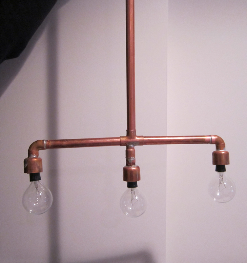 DIY Copper Light Fixture