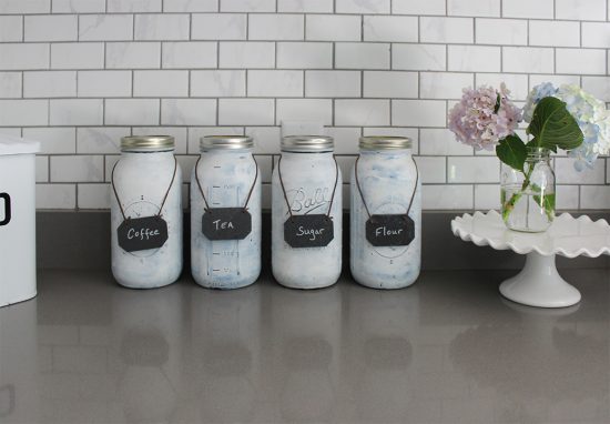 how to make your own kitchen canisters, love these because they fit alot without taking up much space