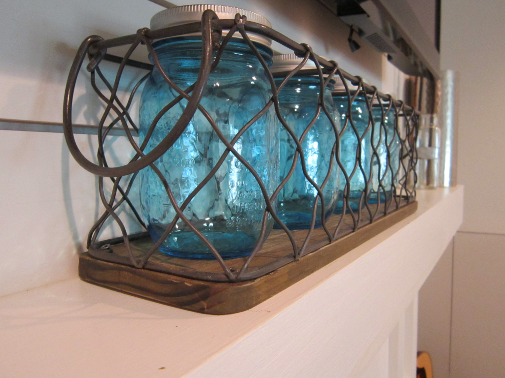 blue mason jars