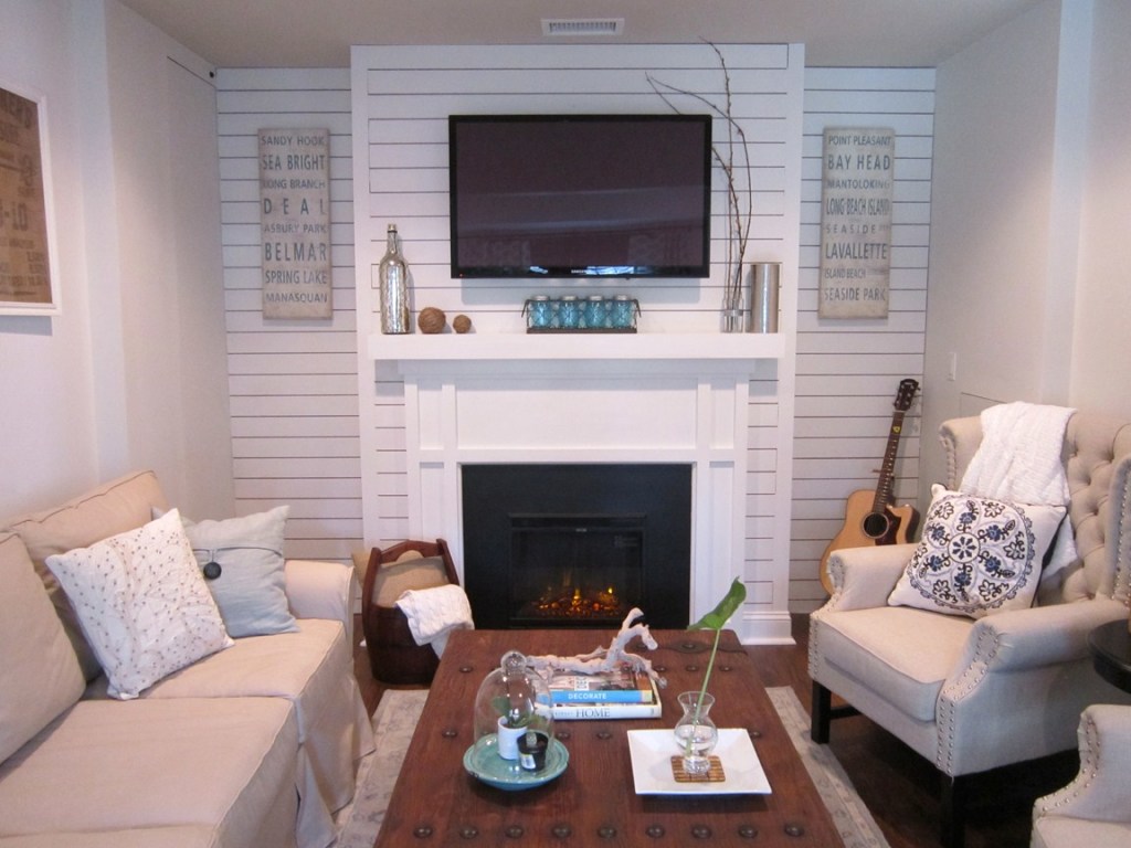 mantel with plankboard