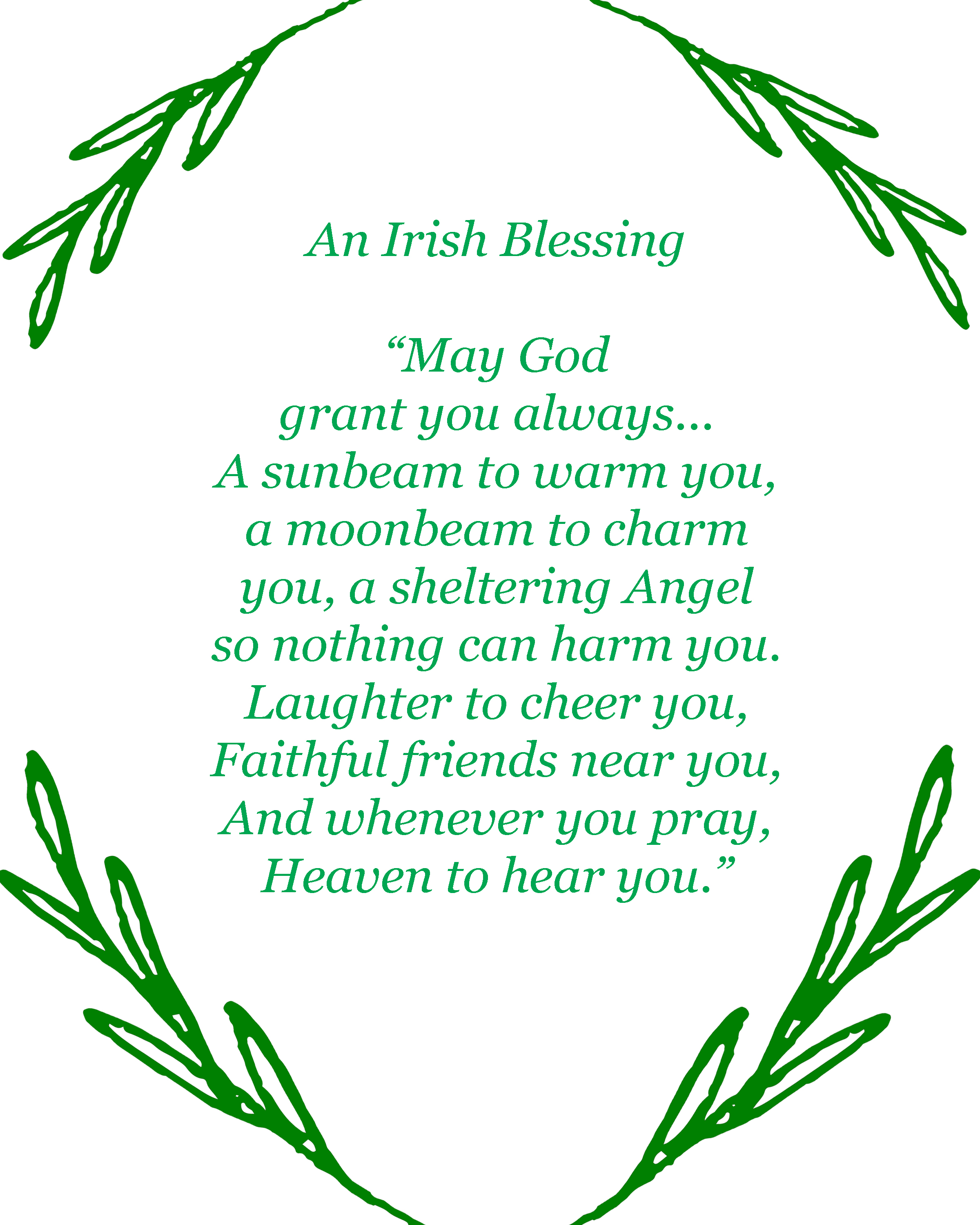 irish wake blessing