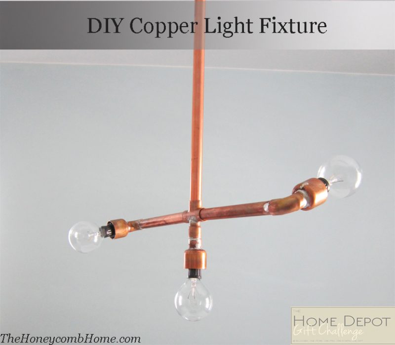 DIY Copper Light Fixture
