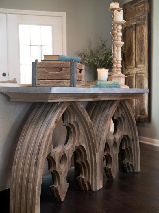 reclaimed sofa table