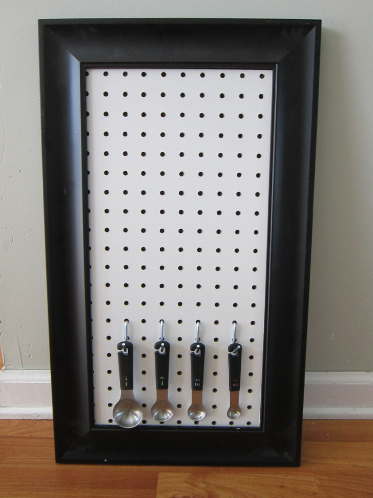 Peg Board Spice Rack