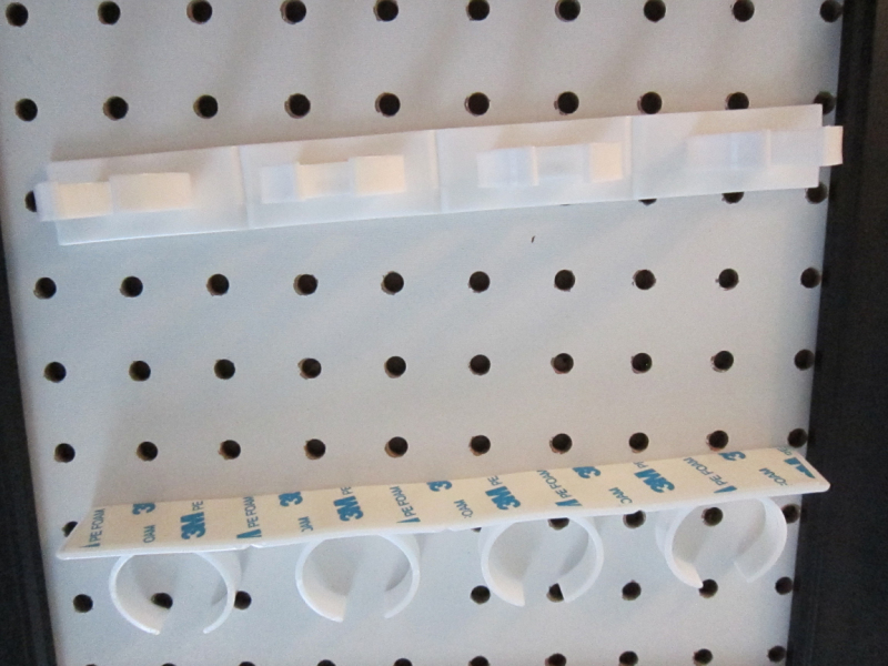 Peg Board Spice Rack