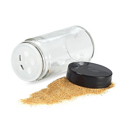 Spice Jars with black lids