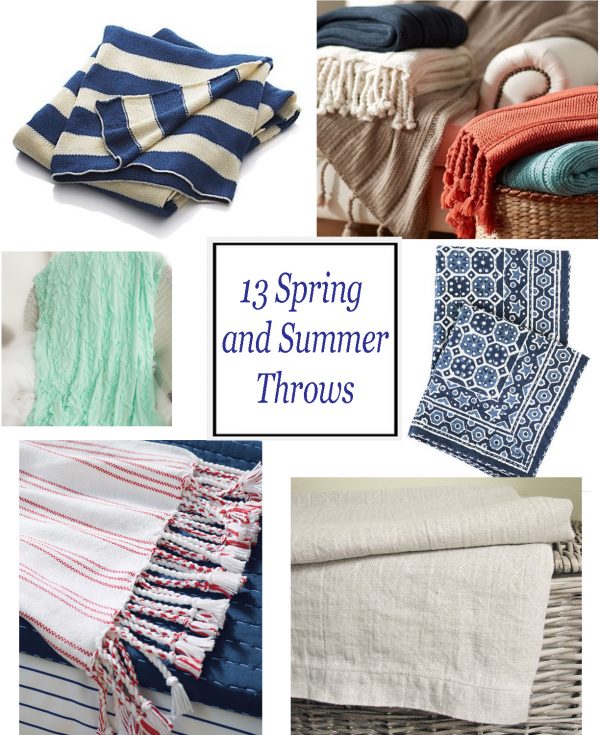 Throw blankets for spring and summer