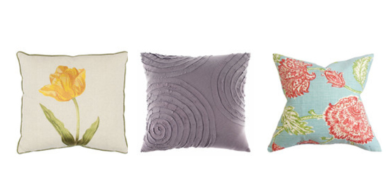 spring throw pillows