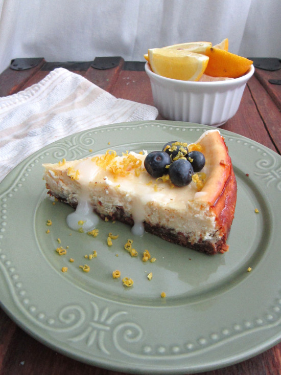 Lemon Cheesecake slice