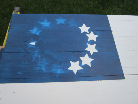 how to make a wooden american flag