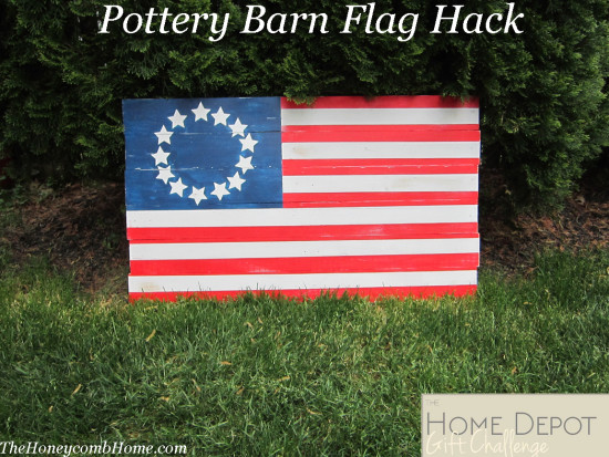 Pottery Barn Wooden Flag Hack