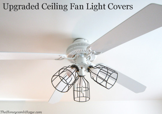 diy light cover for ceiling fan