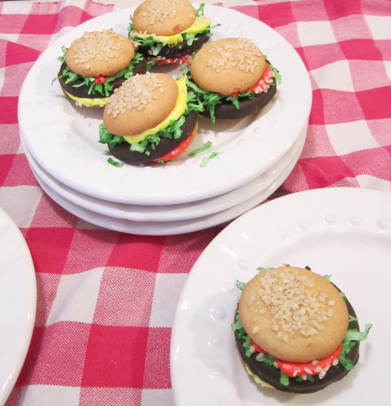 Kids Cheeseburger Cookies