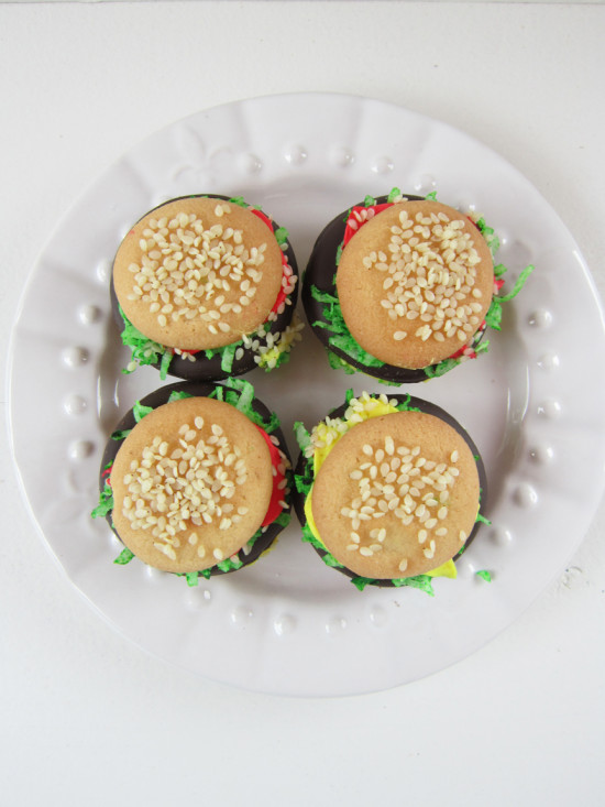 burger cookies