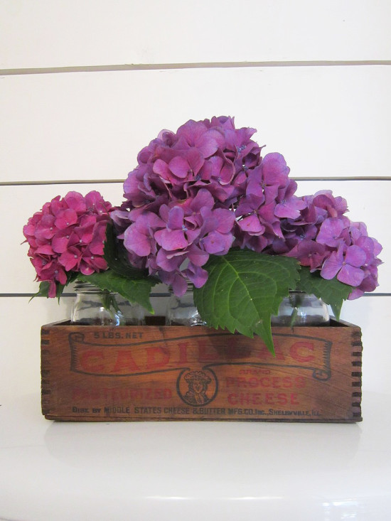 Rustic flower holder