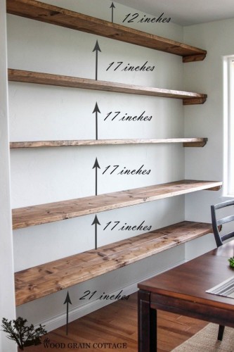 Floating Shelves - 10 Ways to Use Them - The Honeycomb Home