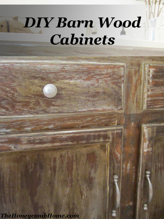 DIY Barn Wood Cabinets