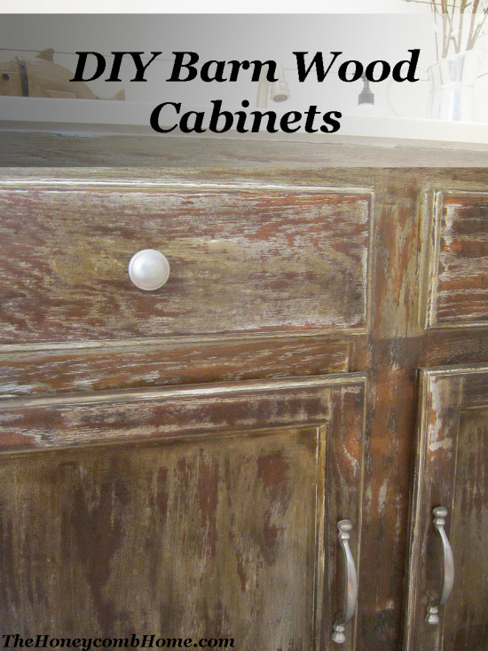 Diy Barn Wood Cabinets The Honeycomb Home