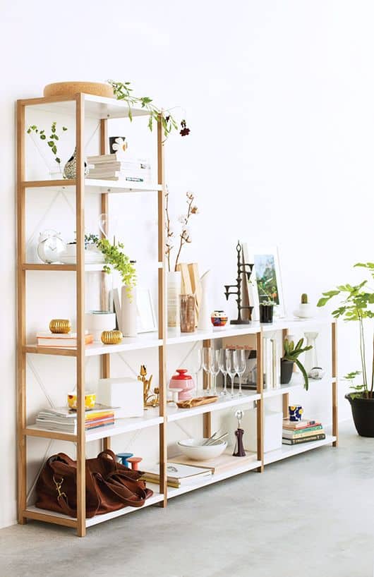 perfectly styled shelves