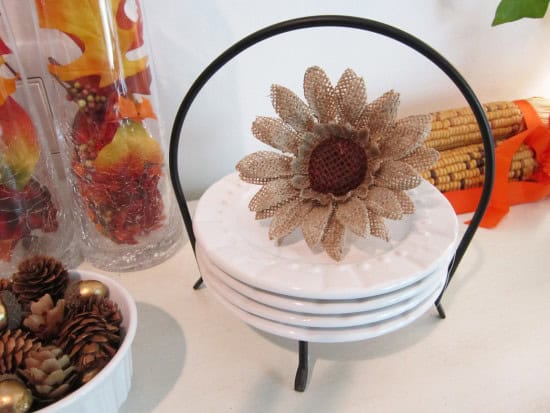 Burlap Sunflowers