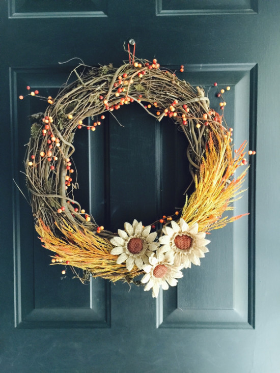 DIY Fall Grapevine Wreath