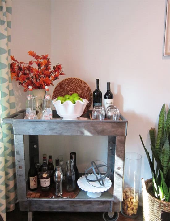 Fall Bar Cart