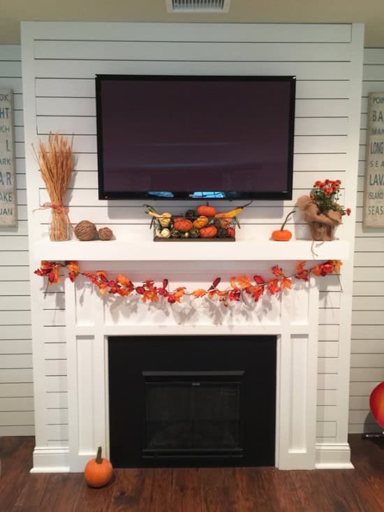 Fall Fireplace