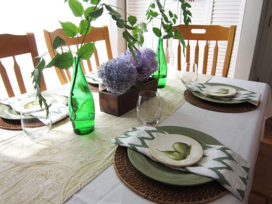 fall kitchen table setting