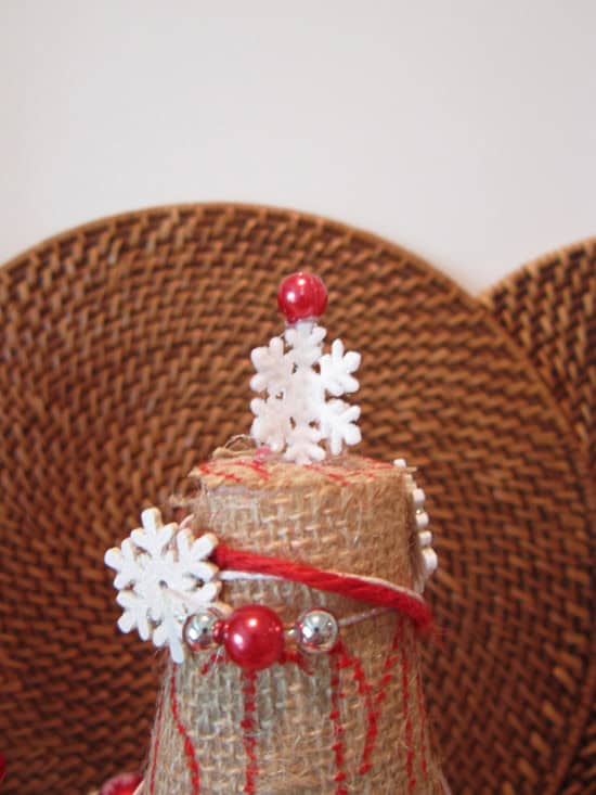 Burlap Christmas Tree Toppers