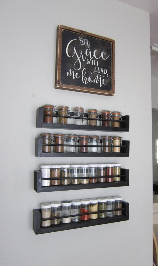 Kitchen Wall Spice Rack Small Changes Big Impact The Honeycomb