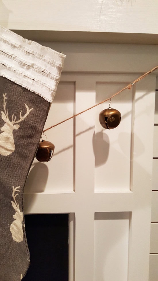 christmas garland gold bells
