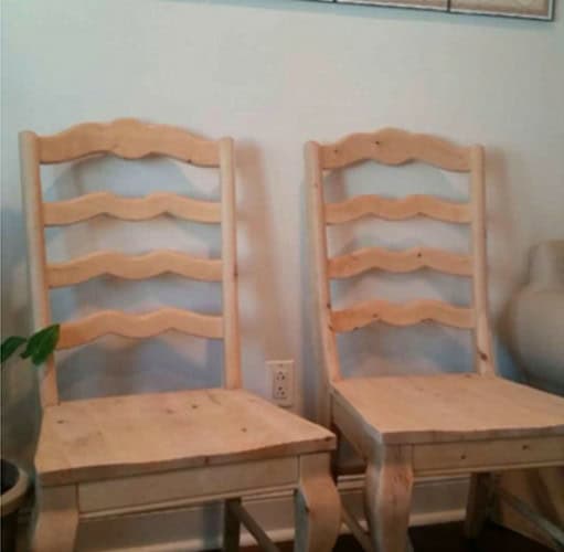 Ladder Back Chair Makeover The Home