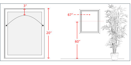 how high to hang art work home decorators