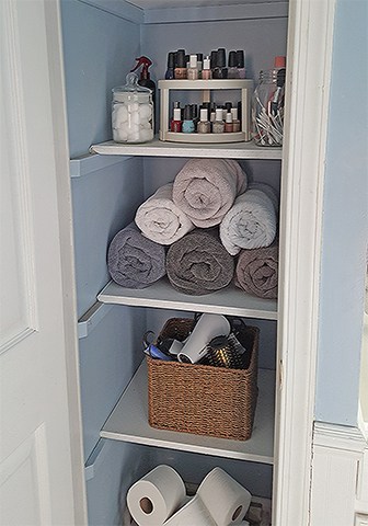 Organized Linen Closet
