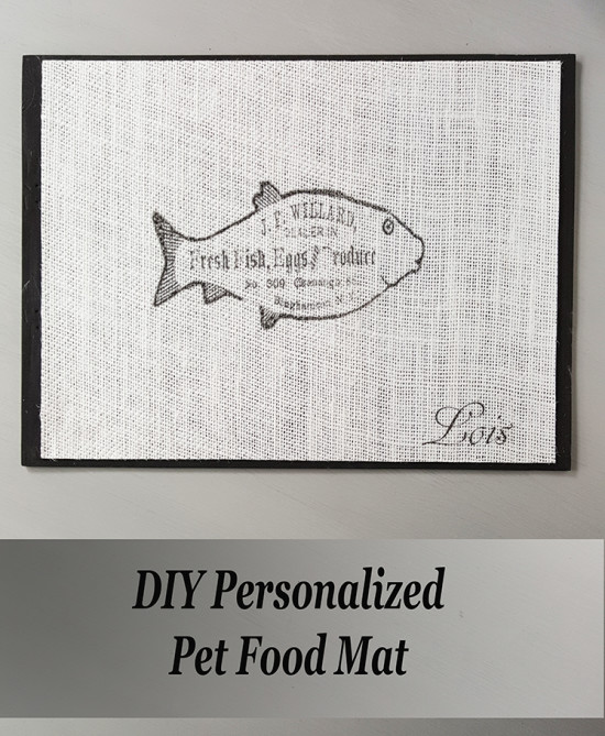 DIY Personalized Cat Food Mat