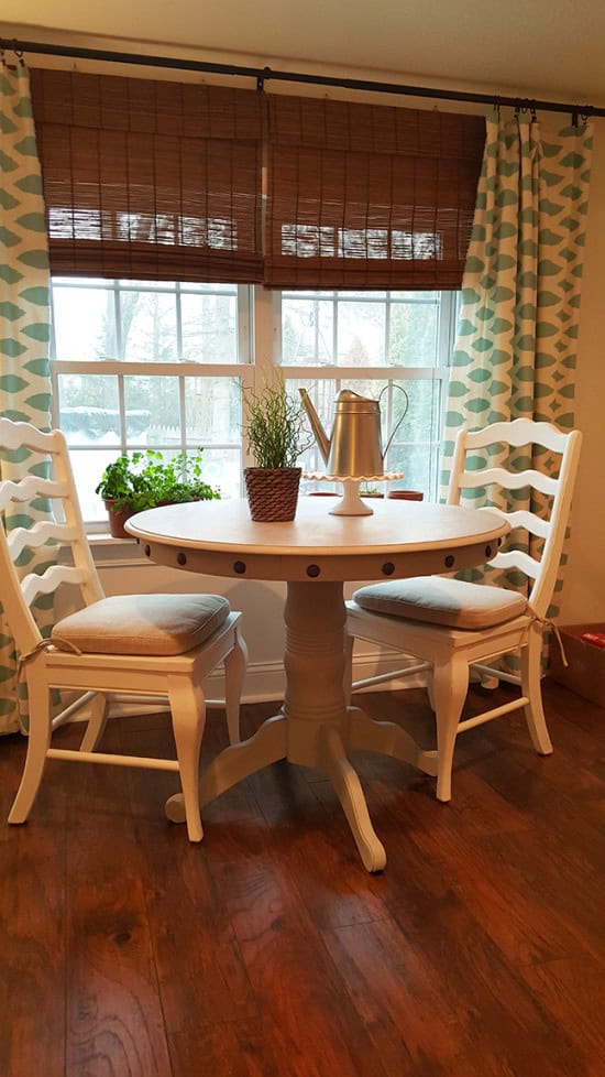 pedestal table makeover