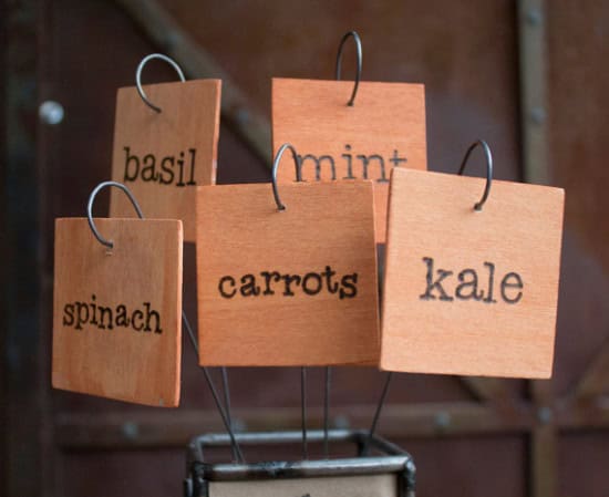 vegetable garden markers