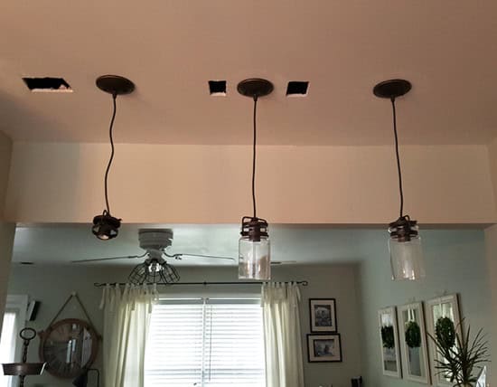 Installing Pendant lighting