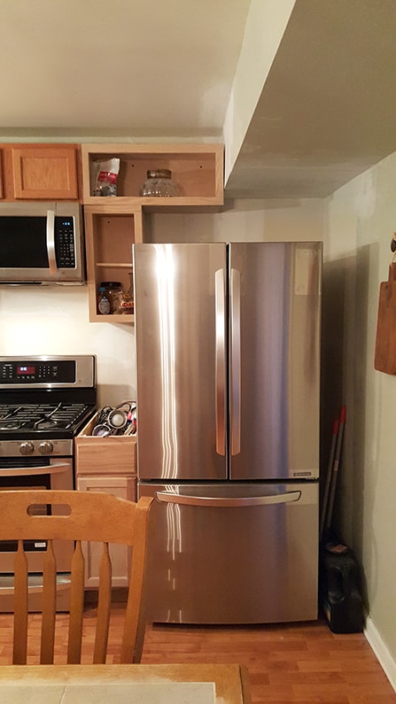 New fridge Kitchen Progress