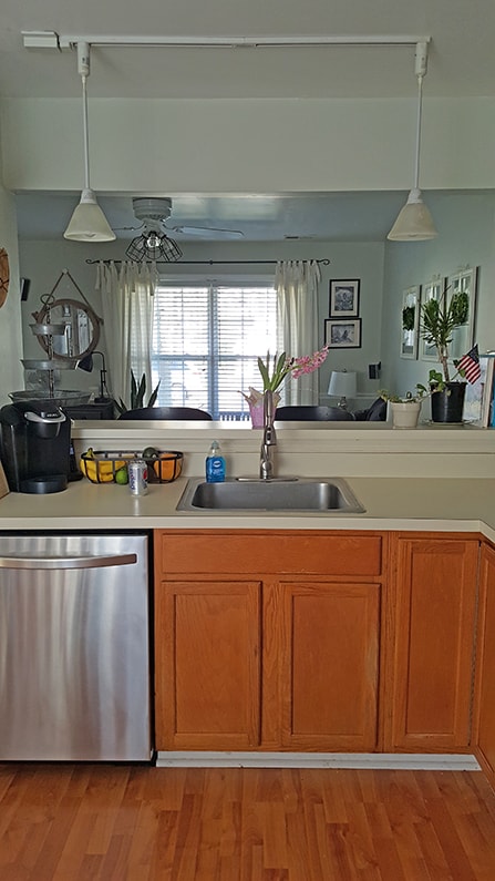 kitchen sink area before